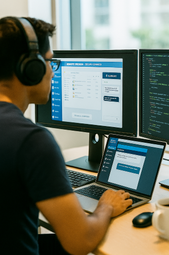 Remote tech support.